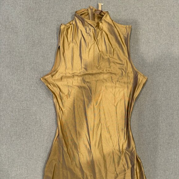 NWT SKIMS SHINE SPANDEX JERSEY CATSUIT, Sienna, Medium - Picture 2 of 5